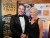 Edward Hayden,  Chairperson  Drama League of Ireland, and Mary Esler  Ladies committee at the ACDI All Ireland Confined Drama Finals in Claremorris Town Hall and Theatre