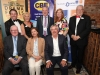 John McDwyer, playright who performed the official opening of Claremorris Drama Festival pictured with Catherine and Gerard Concannon of CBE (main Sponsors)  At back from left: Edward Hayden  DLI; Mary Esler, Claremorris Drama Liam Hannaway Chairman of the Amateur Drama Council of Ireland (ADCI); Linda Connolly Beirne Claremorris Drama and Peter McCallig, Chairman Claremorris Drama Festivalat the opening evening in La Casa Tapas & Wine Claremorris ahead of  the CBE ADCI All-Ireland confined drama finals in Claremorris Town Hall Theatre.  Photo Michael Donnelly