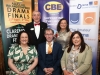 Martina Keaveney, Coman Keaveney, (Director of Glenamaddy Players) and Patricia Walsh; At back Liam Newman and Marie Murphy, (Festival Committee) at the opening evening in La Casa Tapas & Wine Claremorris ahead of  the CBE ADCI All-Ireland confined drama finals in Claremorris Town Hall Theatre  Photo Michael Donnelly