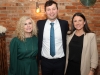 Caroline Boyle of La Casa - Tapas & Wine, Claremorris pictured wit Paul Lawless TD and his sister Clllr Deirdre Lawless at the opening night of  the CBE ADCI All-Ireland confined drama finals in Claremorris Town Hall Theatre.  Photo Michael Donnelly