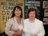 Cllr Alma Gallagher and her mother Martha Gallagher, at the opening night of  the CBE ADCI All-Ireland confined drama finals in Claremorris Town Hall Theatre.  Photo Michael Donnelly