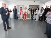 Pat Keane performing the opening Drama Festival Art Exhibition at the  Gallery Mount St ClaremorrisPhoto Michael Donnelly